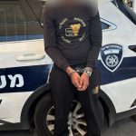 תמונה ממעצרו. צילום: דוברות המשטרה