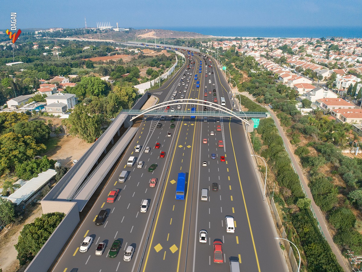 הדמיה של הגשר החדש. קרדיט: שרון דגן
