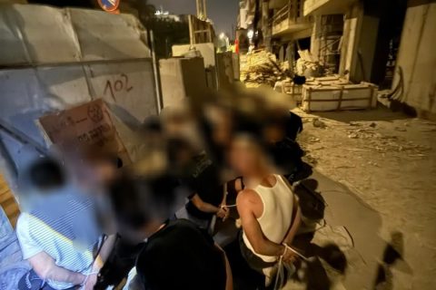 שבחי"ם באתר בנייה, צילום: דוברות המשטרה