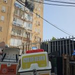 מזירת השריפה ברחוב אסף שמחוני בנתניה, צילום: דוברות איחוד הצלה